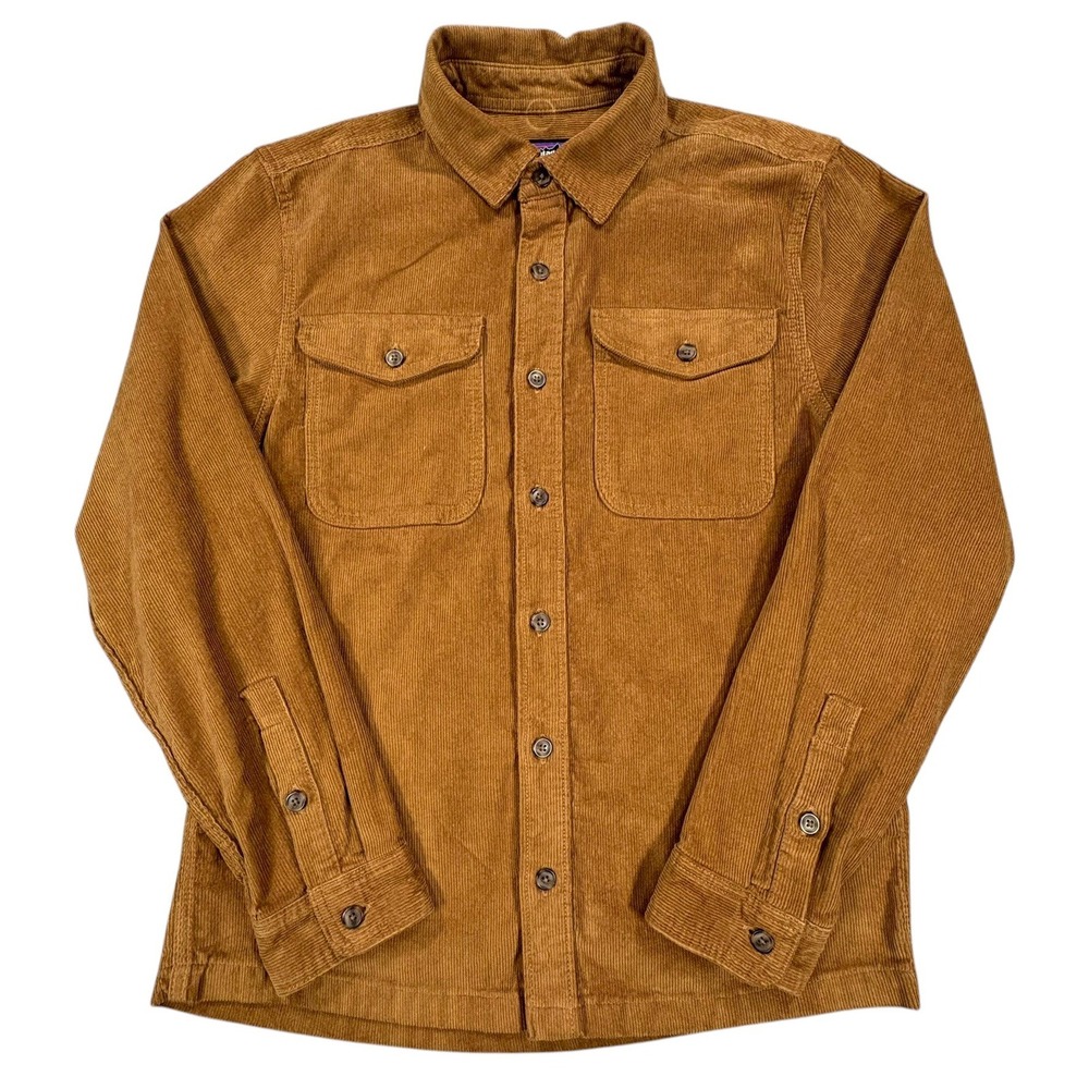 Patagonia Corduroy Shirt Mens L Coriander Brown Organic Cotton 42445 NWT - Picture 2 of 14
